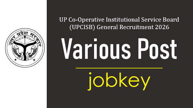 UPCISB UP Cooperative Bank Various Post Online Form April 2026-jobkey